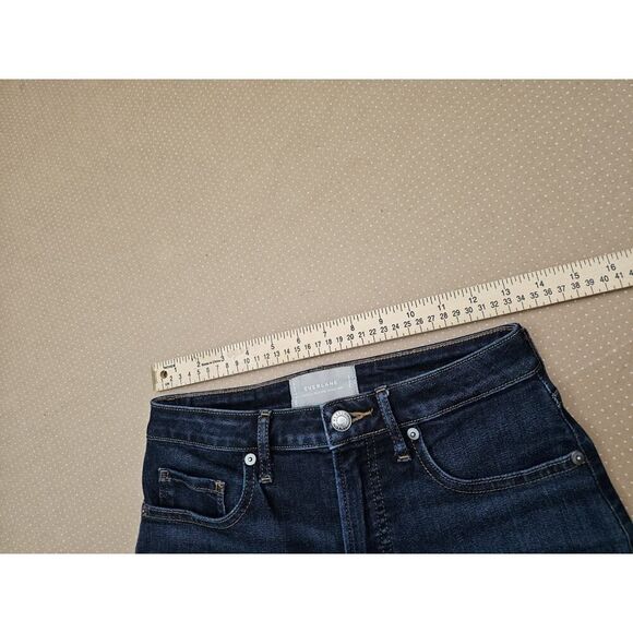 Everlane Jeans Womens 26 Curvy High Rise Skinny Dark Wash Denim Blue - Picture 8 of 13